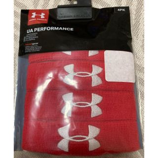 アンダーアーマー(UNDER ARMOUR)のアンダーアーマー リストバンド　赤(バングル/リストバンド)