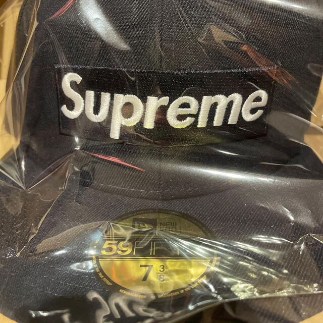 supreme Box Logo New Era Navy  7-3/8