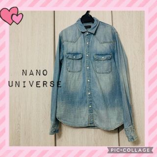 ナノユニバース(nano・universe)のナノユニバース  デニムシャツ　インディゴ　デニムジャケット　デニム(Gジャン/デニムジャケット)