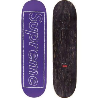 シュプリーム(Supreme)のSupreme KAWS Chalk Logo Skateboard 紫(スケートボード)