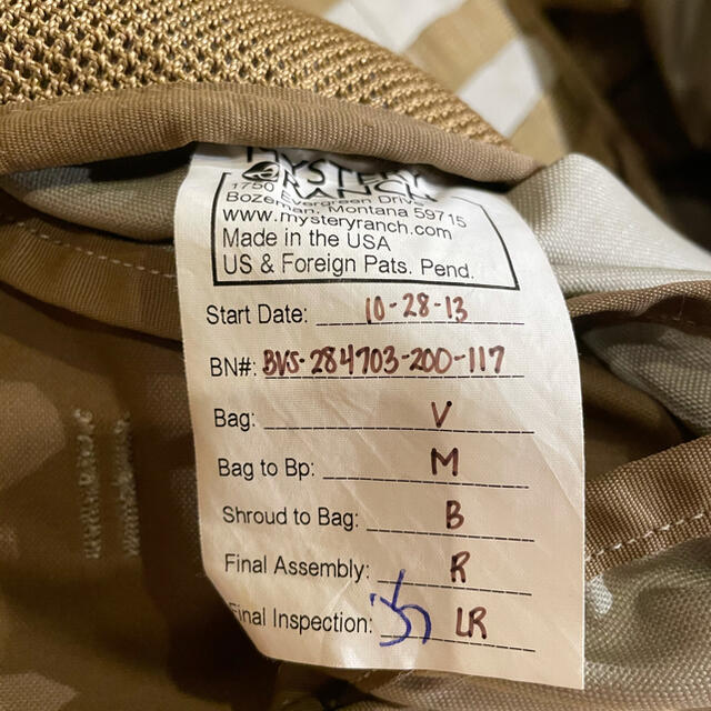 MYSTERY RANCH(ミステリーランチ)のミステリーランチ 3DAYアサルト BVS メンズのバッグ(バッグパック/リュック)の商品写真