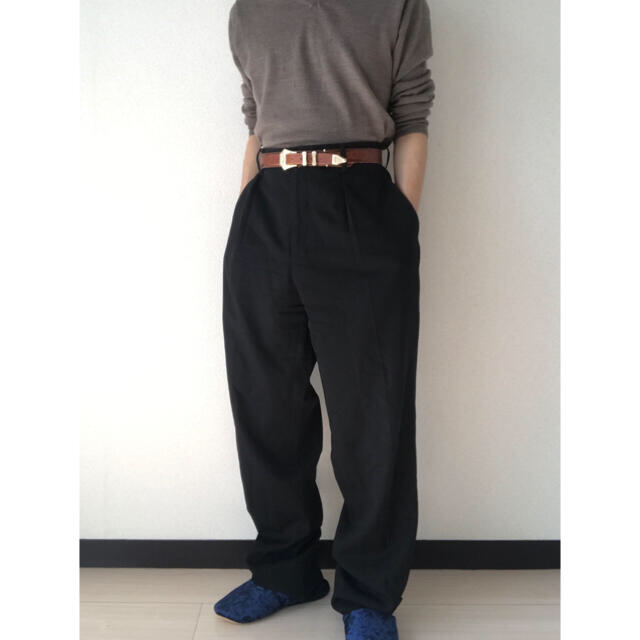 Yohji Yamamoto(ヨウジヤマモト)のYFM Moisture Gabardine Wide-Slacks +2 メンズのパンツ(スラックス)の商品写真