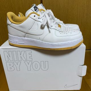 ナイキ(NIKE)のNIKE AIR Force 1 LOW BY YOU white/yellow(スニーカー)