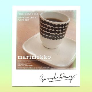 マリメッコ(marimekko)のMarimekko マリメッコ Rasymatto エスプレッソ マグカップ🎵(グラス/カップ)