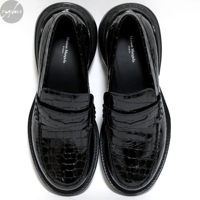 Maison Martin Margiela(マルタンマルジェラ)の20AW メゾンマルジェラ エアバッグ ヒール クロコ ローファー 黒41 新品 メンズの靴/シューズ(ドレス/ビジネス)の商品写真