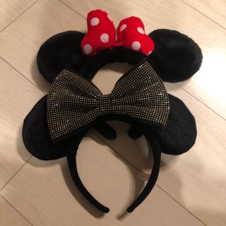 ディズニー(Disney)のミニーちゃん　カチューシャ　2つセット(カチューシャ)