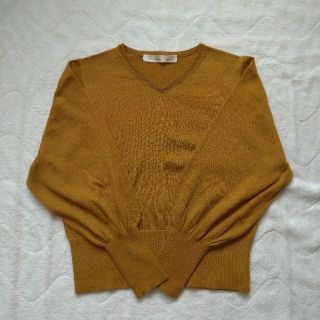 ドットアンドストライプスチャイルドウーマン(Dot&Stripes CHILDWOMAN)のCHILDWOMAN  WOOL混Vネックパフスリーブプルオーバ(ニット/セーター)