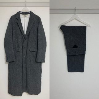 サンシー(SUNSEA)のsunsea 15aw chidori check coat pants 3(チェスターコート)