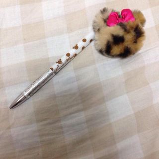 ディズニー(Disney)のレオパード柄ミニーボールペン♡(その他)