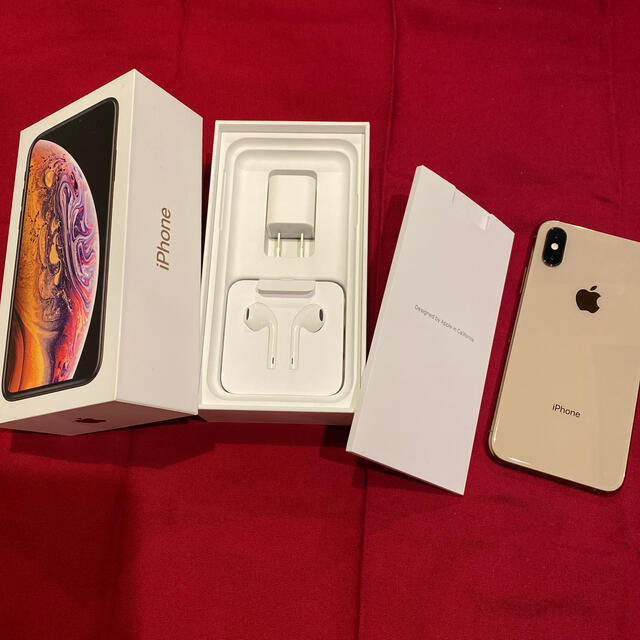 Apple iPhoneXS ゴールド　美品　SIMフリー！64Gスマートフォン/携帯電話