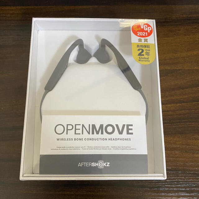 【未開封新品】Aftershokz OpenMove グレイ　骨伝導イヤホンaftershokz