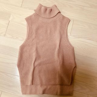 ユニクロ(UNIQLO)のミドルゲージタートルネック　ロングベスト(ユニクロ)(ニット/セーター)