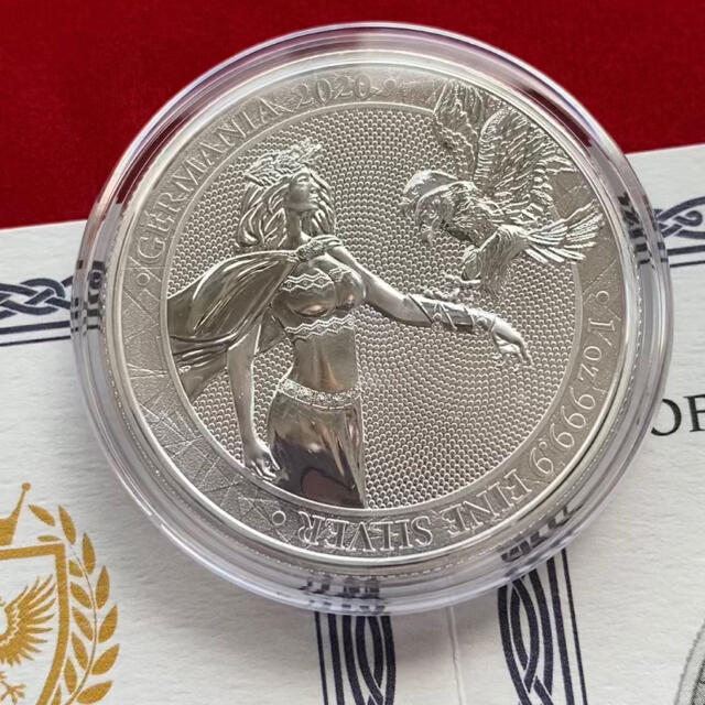 【一部予約販売中】 銀貨　純銀　1オンス 保証書付き　２０２０年　ドイツ　新品　silver99.9 貨幣