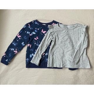 エイチアンドエム(H&M)のロンT2枚セット110H&M通園(Tシャツ/カットソー)