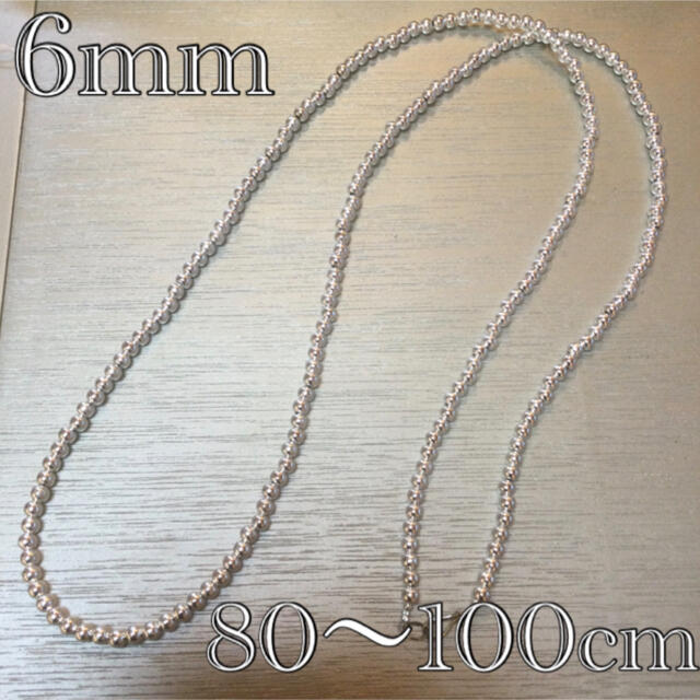 6mm ナバホパールデザインネックレス80〜100cm