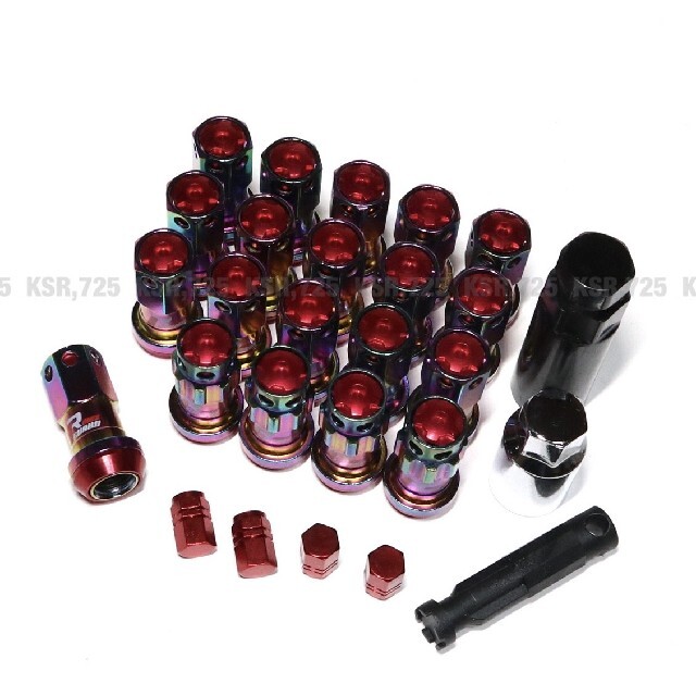 ロックナット付 ホイールナット ネオクロームRED M12×P1.5/P1.25の通販 by たま's shop|ラクマ ロックナット付 ホイールナット ネオクロームRED M12×P1.5/P1.25の通販 by たま's shop|ラクマ