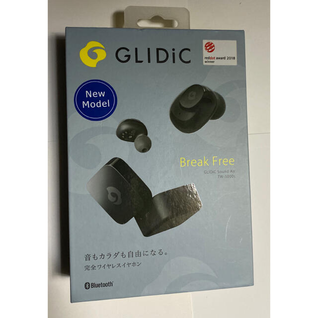 GLIDiC Sound Air TW-5000s ブラックワイヤレスイヤホン スマホ/家電/カメラのオーディオ機器(ヘッドフォン/イヤフォン)の商品写真