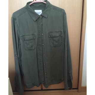 アメリカンイーグル(American Eagle)のamerican Eagle カーキシャツ(シャツ/ブラウス(長袖/七分))