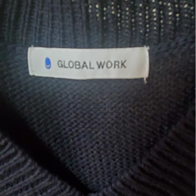 GLOBAL WORK(グローバルワーク)の【専用】GLOBAL WORK　ニットベスト　ネイビー レディースのトップス(ベスト/ジレ)の商品写真