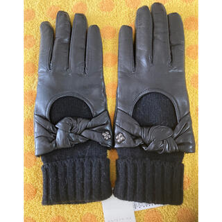 アンテプリマ(ANTEPRIMA)のアンテプリマ羊皮革手袋ニットインナー20S(手袋)