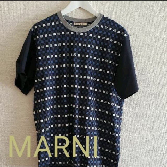 MARNIマルニ ブロックチェックTシャツsize50 - Tシャツ/カットソー