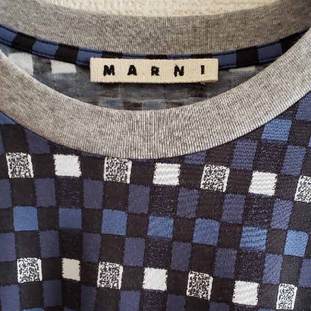 MARNIマルニ ブロックチェックTシャツsize50