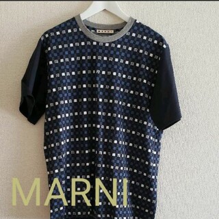 マルニ(Marni)のMARNIマルニ ブロックチェックTシャツsize50(Tシャツ/カットソー(半袖/袖なし))