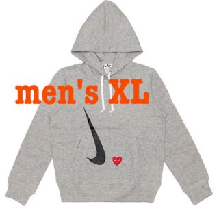 コムデギャルソン(COMME des GARCONS)のXL CDG PLAY NIKE x PLAY HOODIE GREY(パーカー)