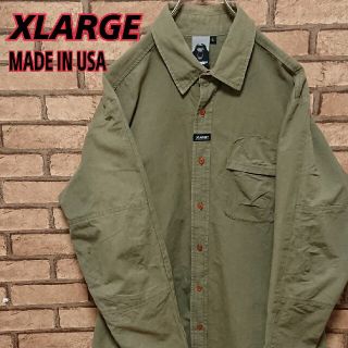 エクストララージ(XLARGE)のXLARGE エクストララージ USA製 ミリタリー シャツ(シャツ)