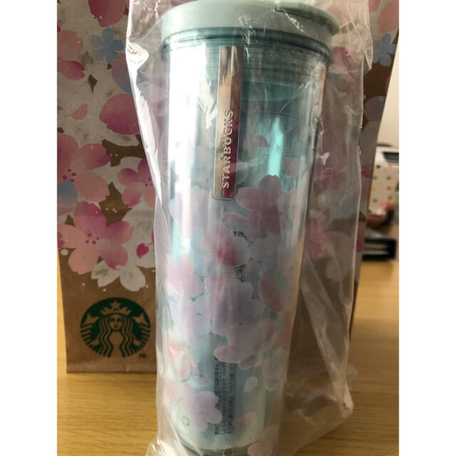 Starbucks Coffee(スターバックスコーヒー)のスターバックス　SAKURA 桜　サクラ　2021 タンブラーブルーブレス　紙袋 インテリア/住まい/日用品のキッチン/食器(タンブラー)の商品写真