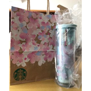 スターバックスコーヒー(Starbucks Coffee)のスターバックス　SAKURA 桜　サクラ　2021 タンブラーブルーブレス　紙袋(タンブラー)