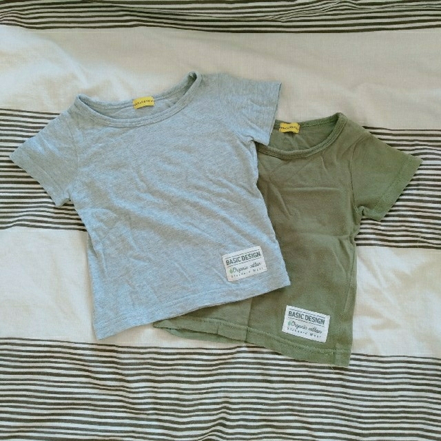 無地Tシャツ 4枚セット 80size キッズ/ベビー/マタニティのベビー服(~85cm)(Ｔシャツ)の商品写真