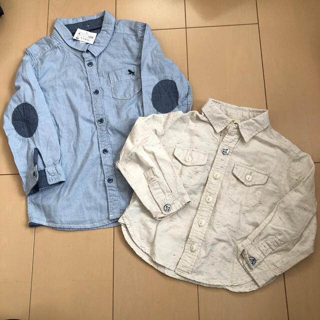 BACK NUMBER(バックナンバー)のシャツ　長袖　トップス　H&M バックナンバー　90 キッズ/ベビー/マタニティのキッズ服女の子用(90cm~)(Tシャツ/カットソー)の商品写真