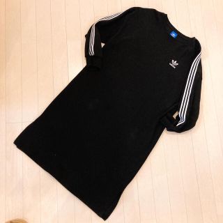 アディダス(adidas)のadidas ロングパーカーワンピース(ロングワンピース/マキシワンピース)