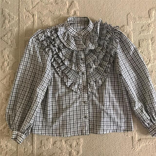 エディットフォールル(EDIT.FOR LULU)のcheck frill blouse(シャツ/ブラウス(長袖/七分))