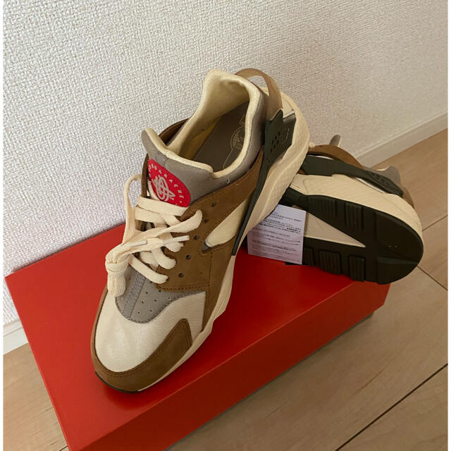 STUSSY NIKE AIR HUARACHE DESERT OAK 26.5