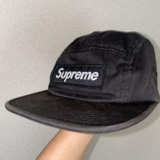 SUPREME Box logo 6 Panel cap BLACK