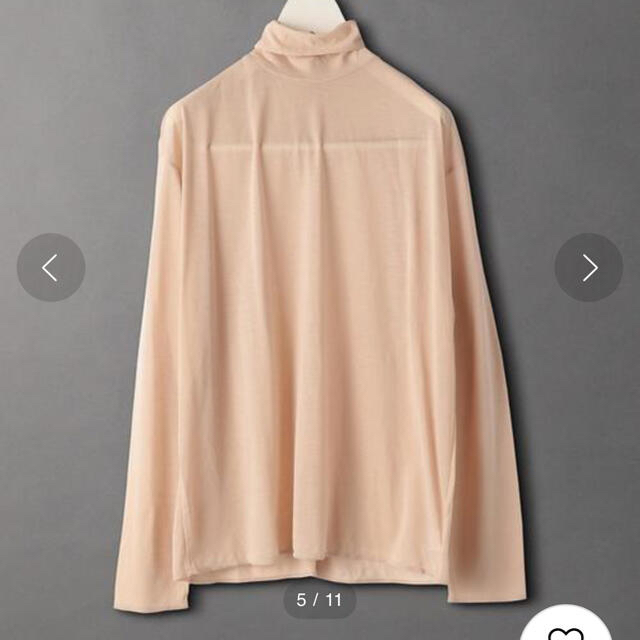 roku6☆ SHEER TURTLE NECK PULLOVER/カットソー - カットソー(長袖/七分)