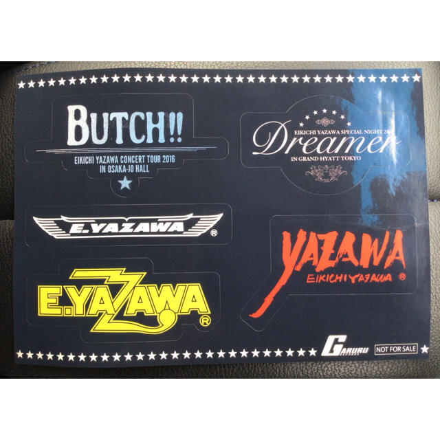 Yazawa(ヤザワコーポレーション)の矢沢永吉 ステッカー BUTCH!! Dreamer ロゴ 特典 非売品 エンタメ/ホビーのタレントグッズ(ミュージシャン)の商品写真