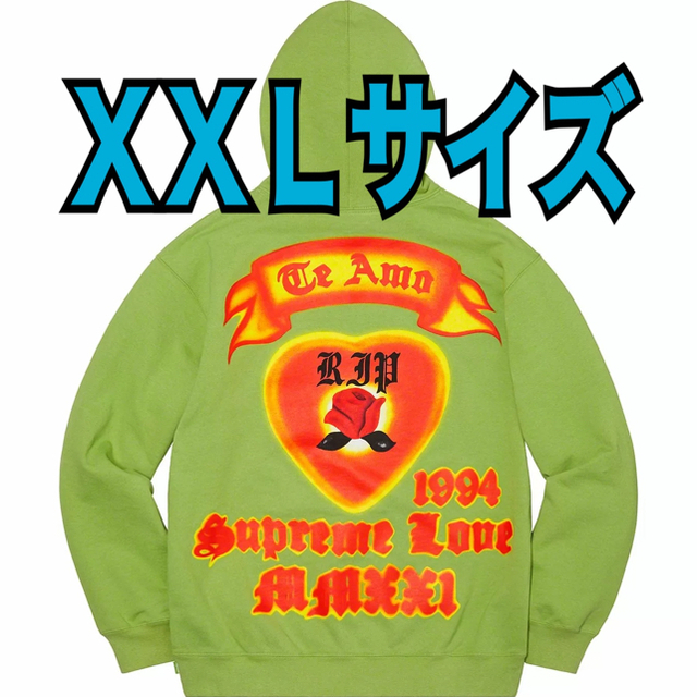 パーカー超希少XXLサイズ Supreme Love Hooded Sweatshirt