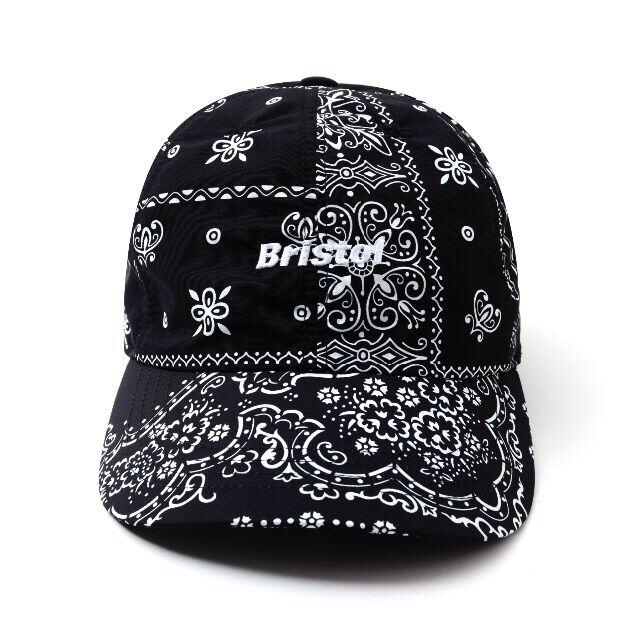 FCRB 21ss バンダナ柄　黒　キャップ　CAP　ブリストル　f.c.r.b