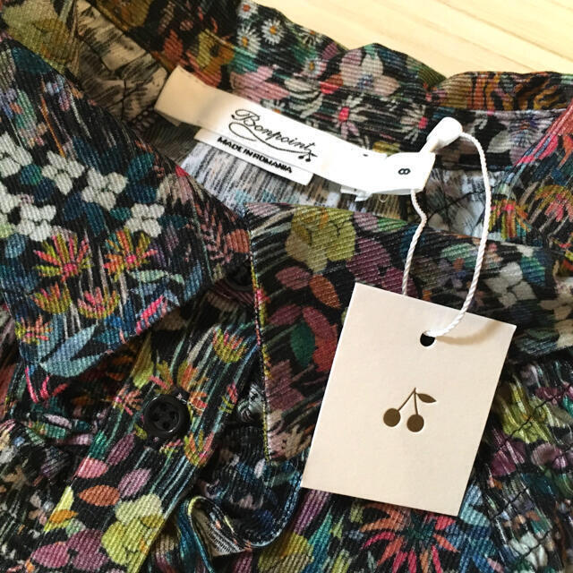 新品 ボンポワン bonpoint リバティ AW ドレス ワンピース 8A