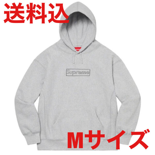 Supreme(シュプリーム)のSupreme KAWS Chalk Logo Hooded GREY M メンズのトップス(パーカー)の商品写真