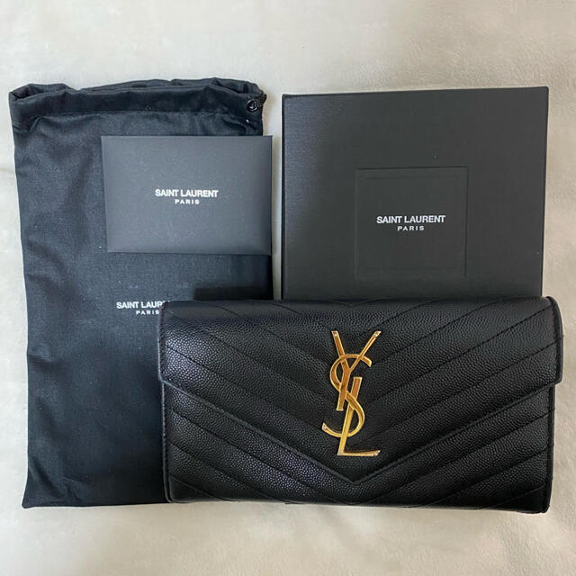 Saint Laurent(サンローラン)のぷらぷら様専用　YSL イヴ・サンローラン長財布　モノグラムフラップウォレット レディースのファッション小物(財布)の商品写真