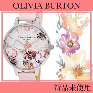 【新品】OLIVIA BURTON オリビアバートン腕時計 ホワイト ピンク(腕時計)