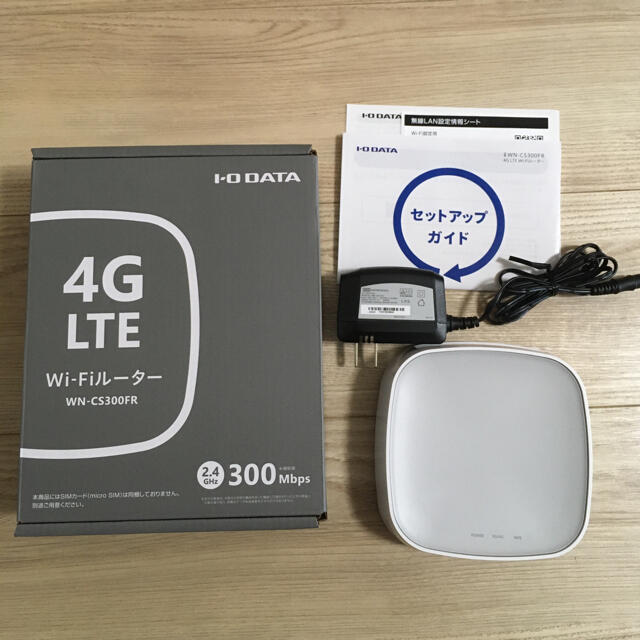 ページ≭ IODATA WN-CS300FR SIMフリー4G/ LTEルーター PLUS YU - 通販