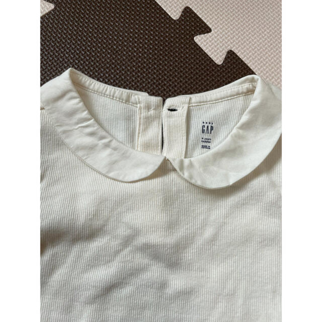 GAP Kids(ギャップキッズ)のGAP 襟付きロングTシャツ　105cm キッズ/ベビー/マタニティのキッズ服女の子用(90cm~)(Tシャツ/カットソー)の商品写真