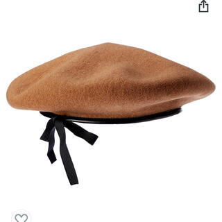 カンゴール(KANGOL)のkangol ベレー帽　ウール　リボン(ハンチング/ベレー帽)