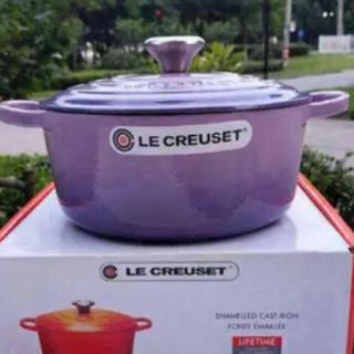 ルクルーゼ(LE CREUSET)のル・クルーゼ　24センチ　パープル　中古(鍋/フライパン)