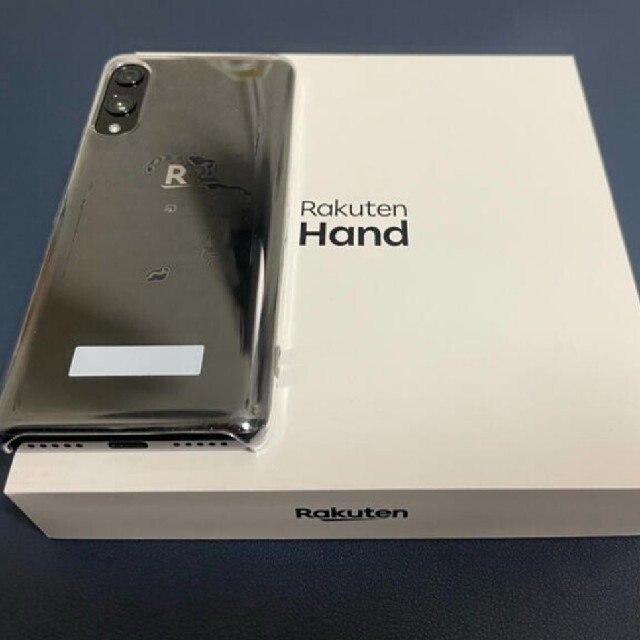 ハンド黒　Rakuten Hand クリアケース付き eSIM